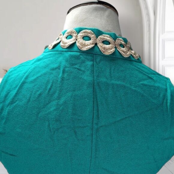 Lilly Pulitzer Jane Mini Dress Size 10 Zip Front Green Rayon Retro 60s - Picture 6 of 12